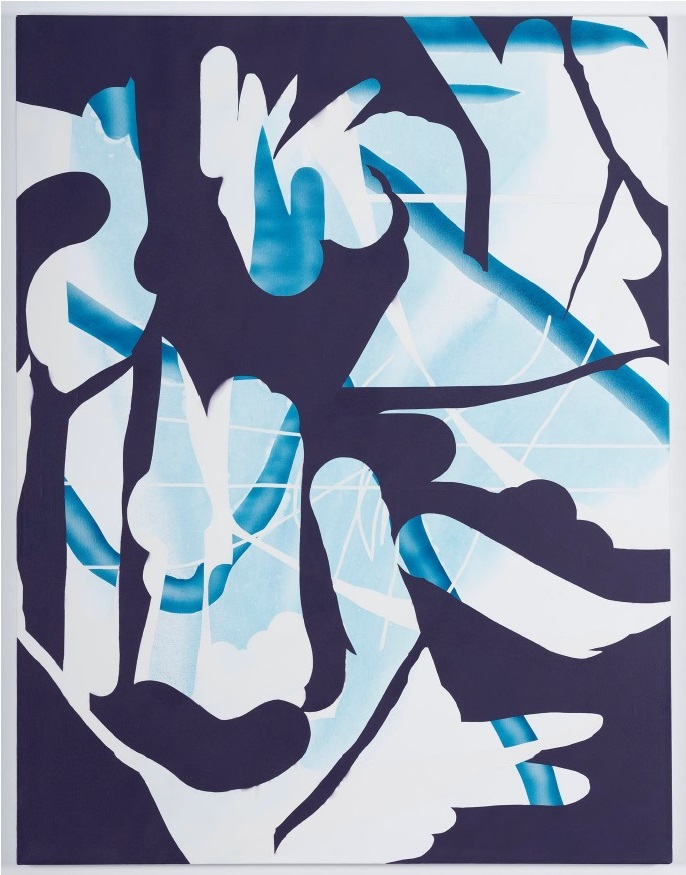 Bez tytułu 149, 2023, akryl i spray na płótnie, 130x100 cm - Sebastian Krzywak