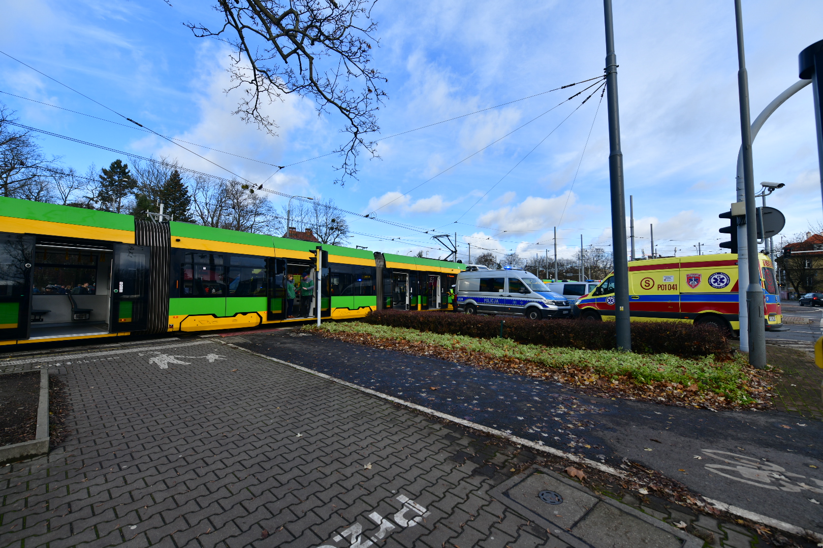 rondo nowaka jeziorańskiego kolizja tramwaje - Wojtek Wardejn - Radio Poznań