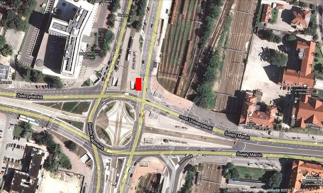 Mapa Kaponiery z utrudnieniami remontowymi - Aquanet