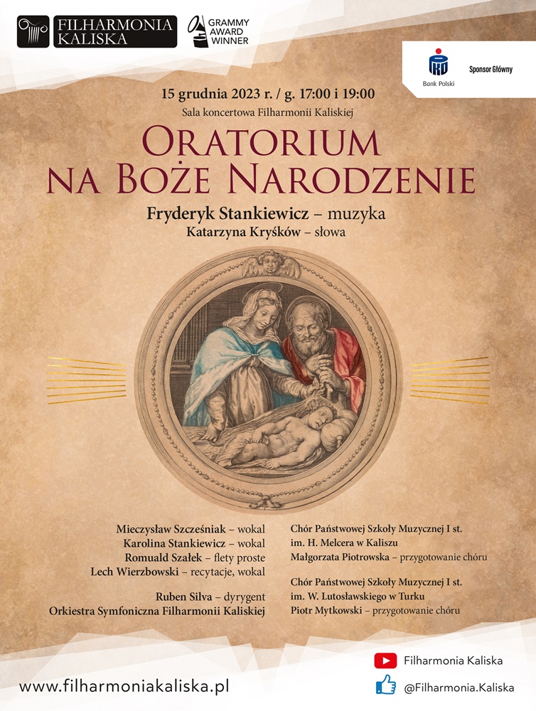 „Oratorium na Boże Narodzenie” w Filharmonii Kaliskiej - Organizator