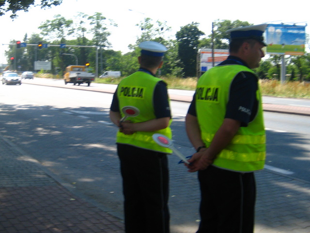 Policja drogowa na wylotówce - Adam Michalkiewicz
