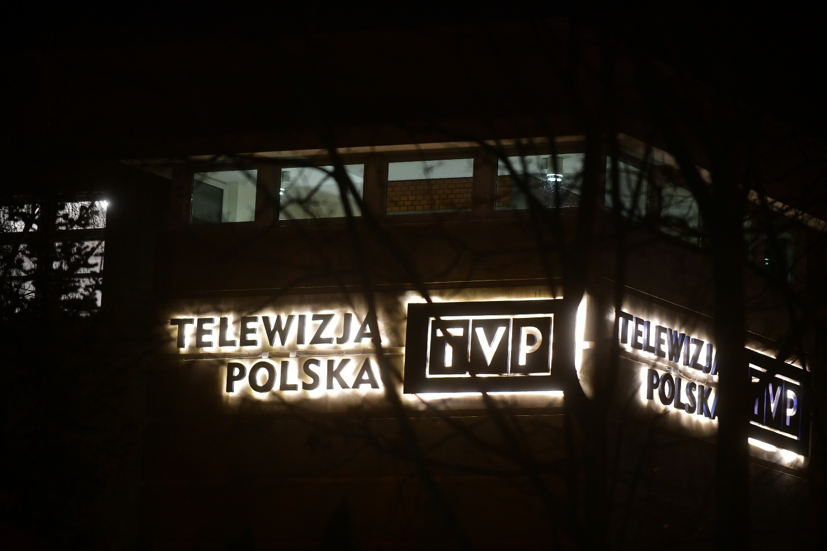 Protest pod TVP - Wojtek Wardejn