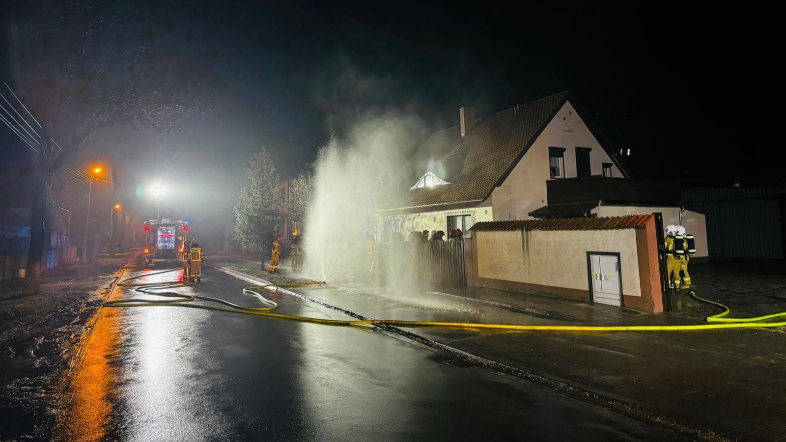 Wyciek gazu Zimin - Ochotnicza Straż Pożarna w Kleszczewie