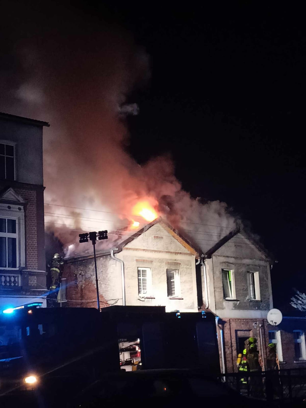 pożar krzyż - PSP Czarnków