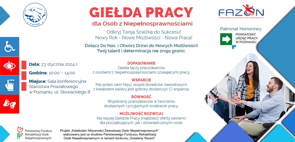 Giełda Pracy dla Osób z Niepełnosprawnościami 2024 - Organizator