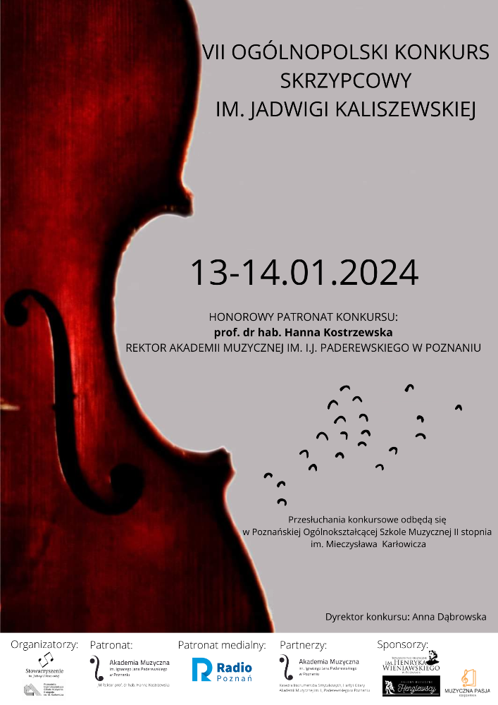 konkurs skrzypcowy im. jadwigi kaliszewskiej - Organizator