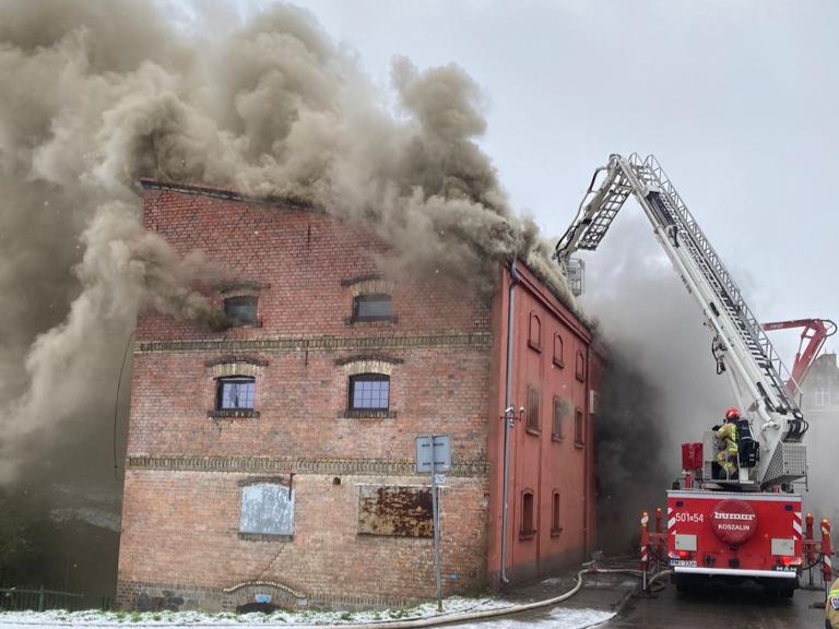 pożar międzychód  - st. kpt. Marcin Piechocki