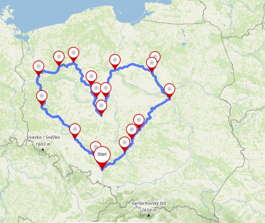 pomaganie za jechanie trasa - Pomaganie za Jechanie
