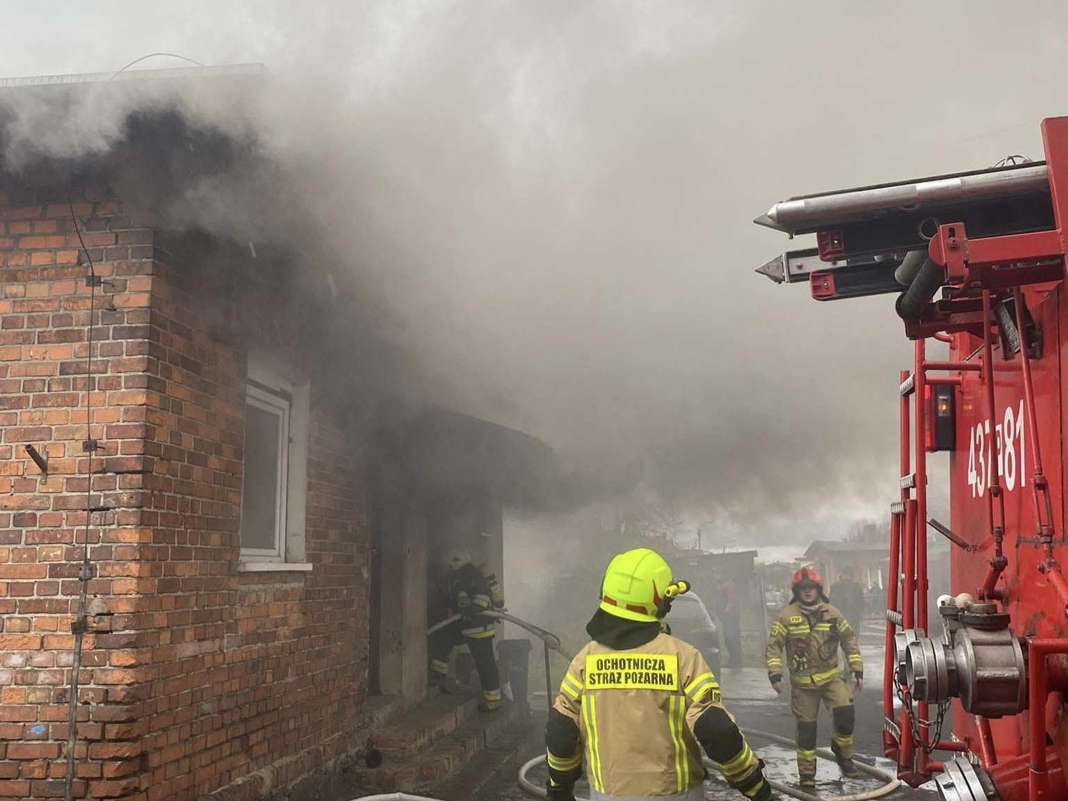 pożar szalejewo drugie - OSP Szelejewo