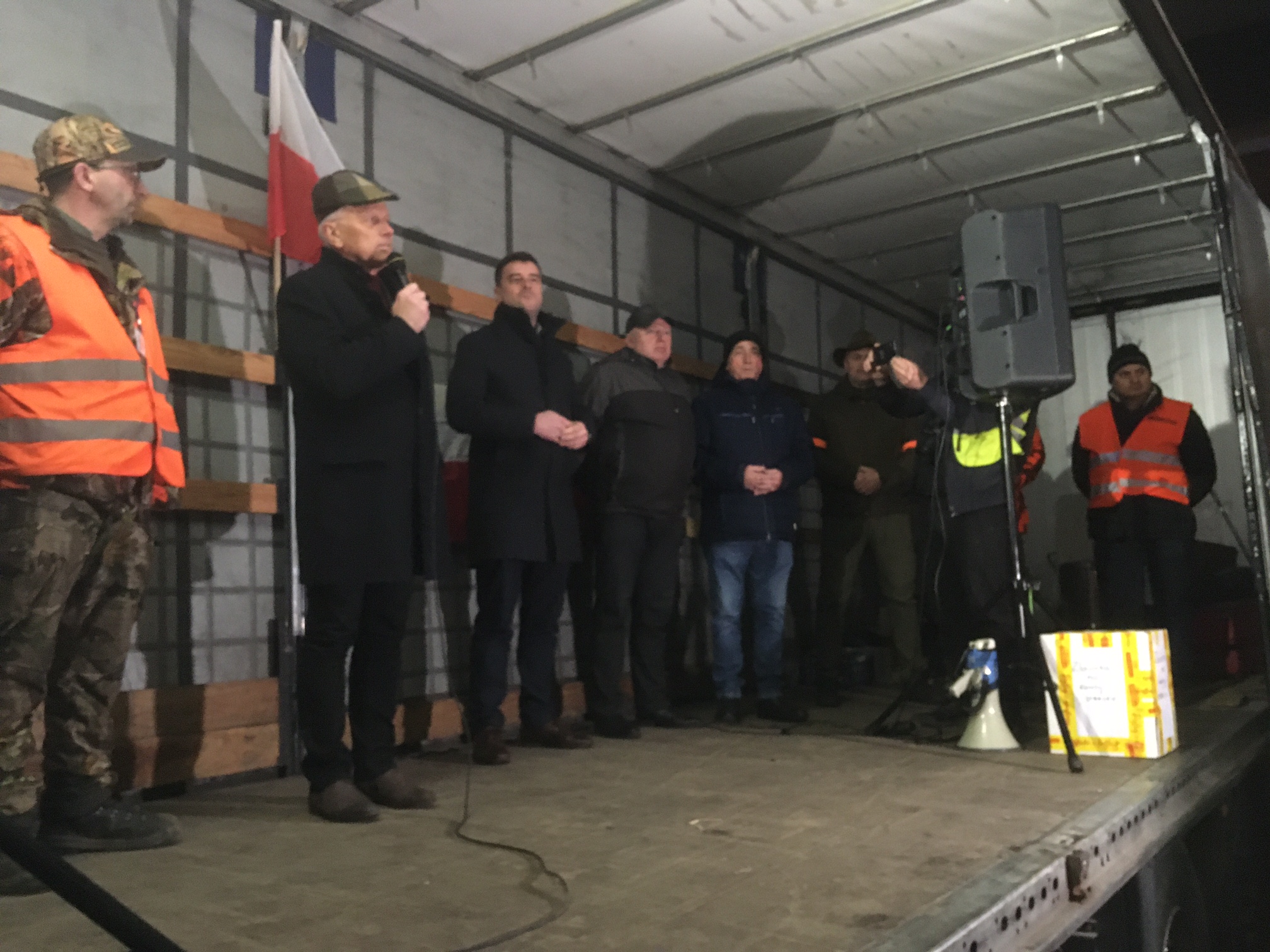 posłowie protestujący rolnicy leszno - Jacek Marciniak - Radio Poznań