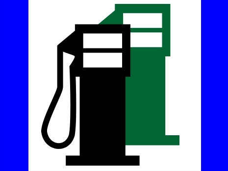 Znak drogowy - stacja paliw