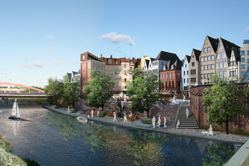 Śródka nad Wartą - wizualizacja - Na rzecz Warty