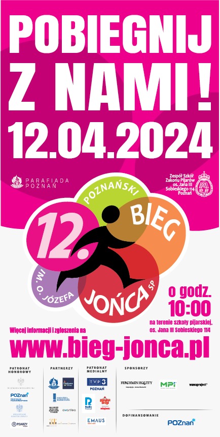 12. Poznański Bieg im. o. Józefa Jońca SP 2024 - Organizator