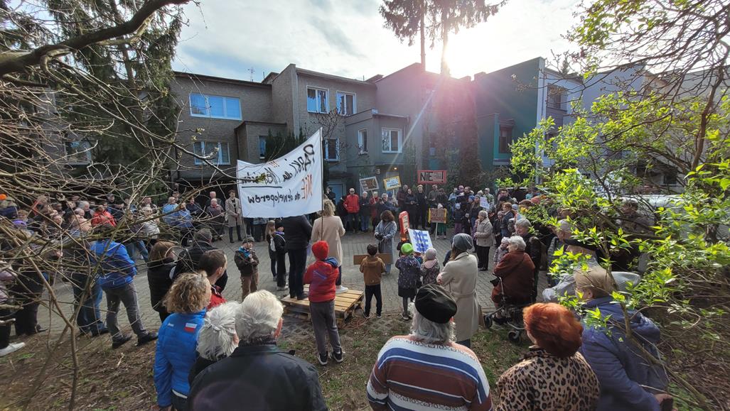 protest os. Bajkowe - Krzysztof Polasik