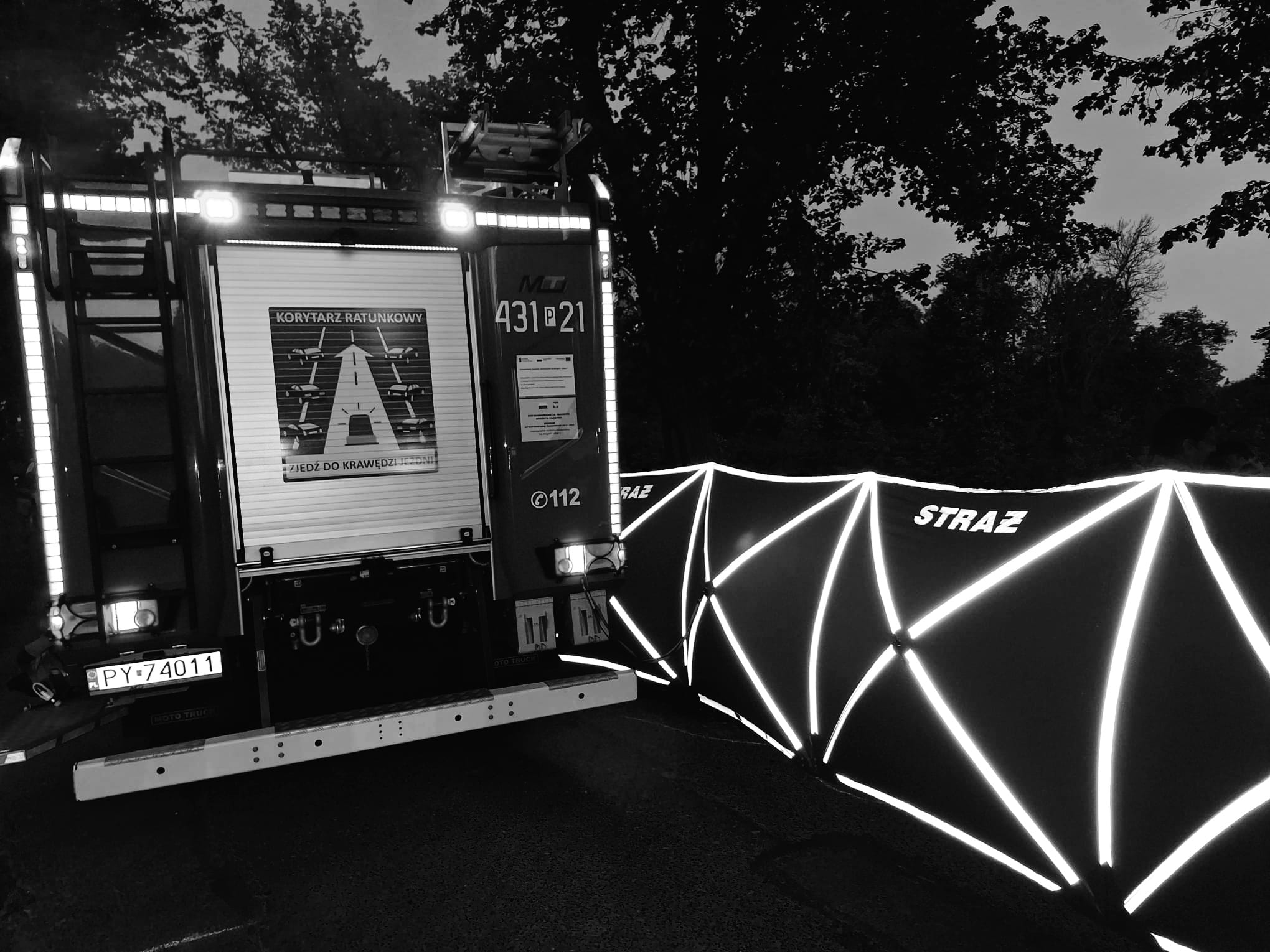 wypadek motocyklista strzelce wielkie - OSP KSRG Piaski