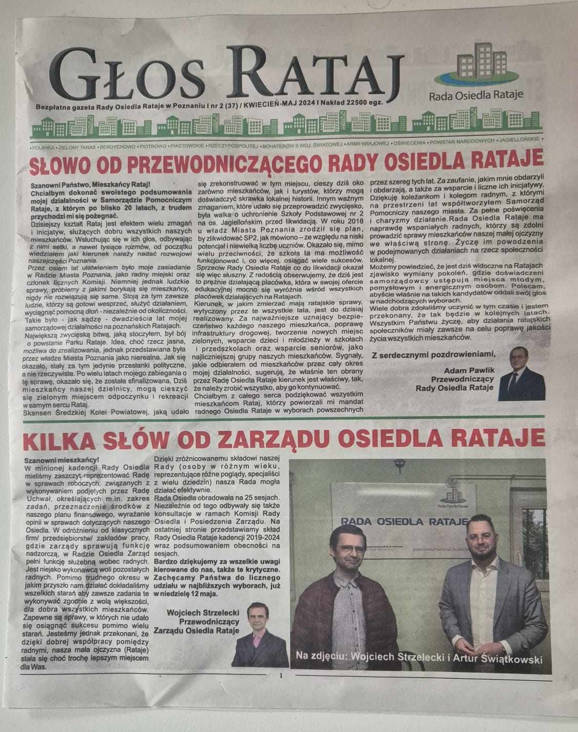 głos rataj gazetka  - Artur Gumny