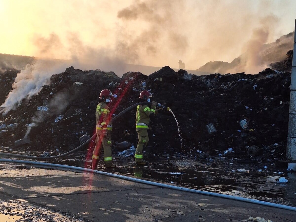 pożar hałdy rawicz - KP PSP Rawicz