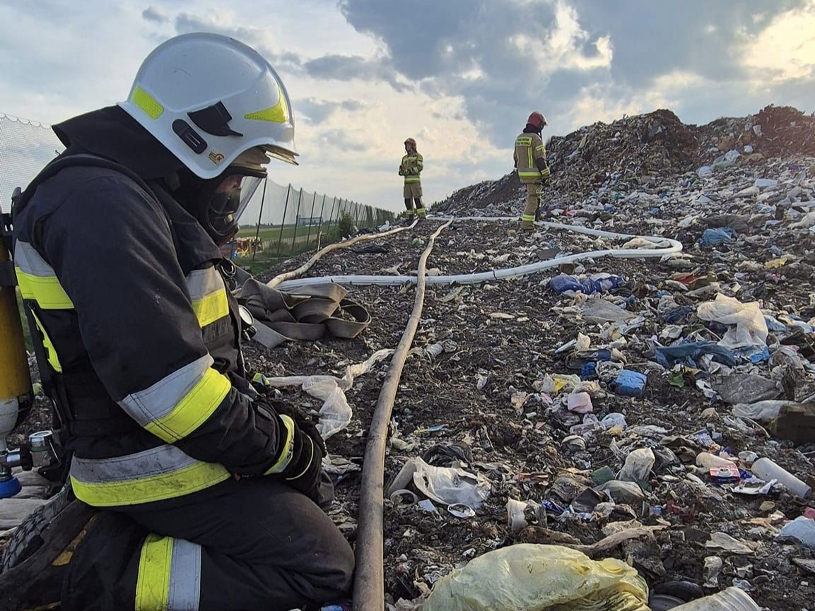 pożar olszowa - OSP KSRG Trzcinica Woj Wielkopolskie
