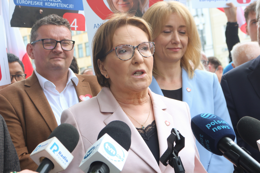 ewa kopacz konferencja  - Leon Bielewicz  - Radio Poznań