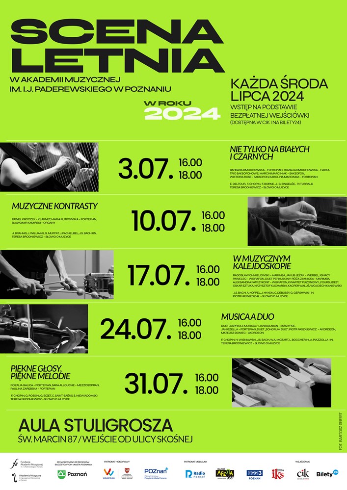 Scena Letnia w Akademii Muzycznej im. I.J. Paderewskiego w Poznaniu w roku 2024 - Organizator