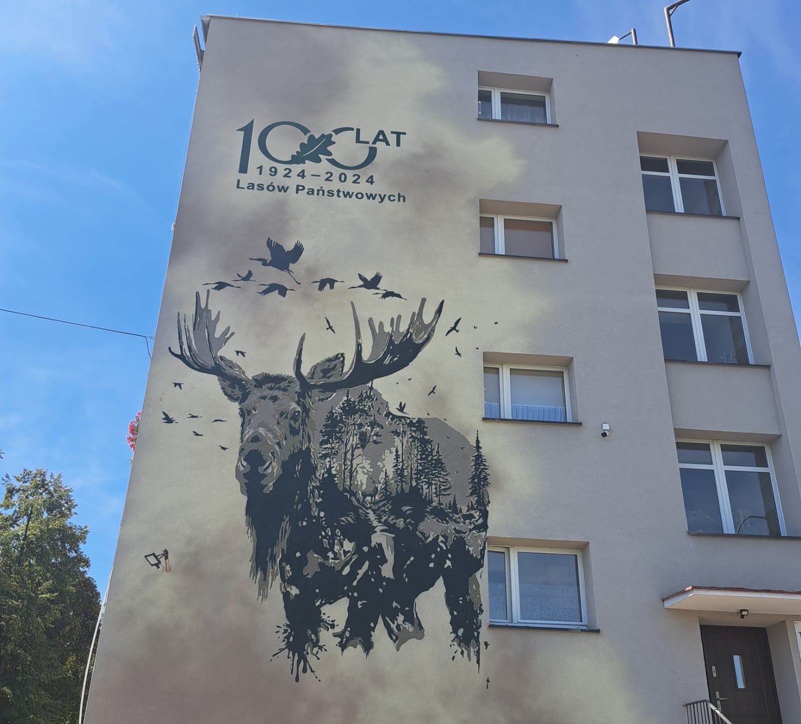 Mural w Turku - Nadleśnictwo Turek - Lasy Państwowe/Facebook