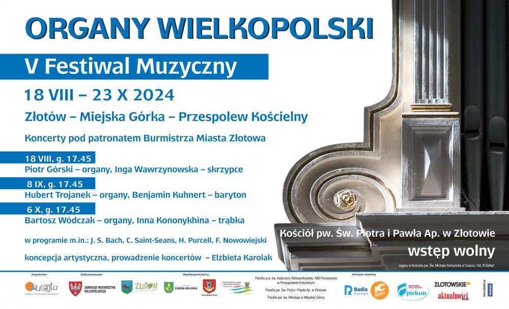 V Festiwal Muzyczny Organy Wielkopolski - Organizator