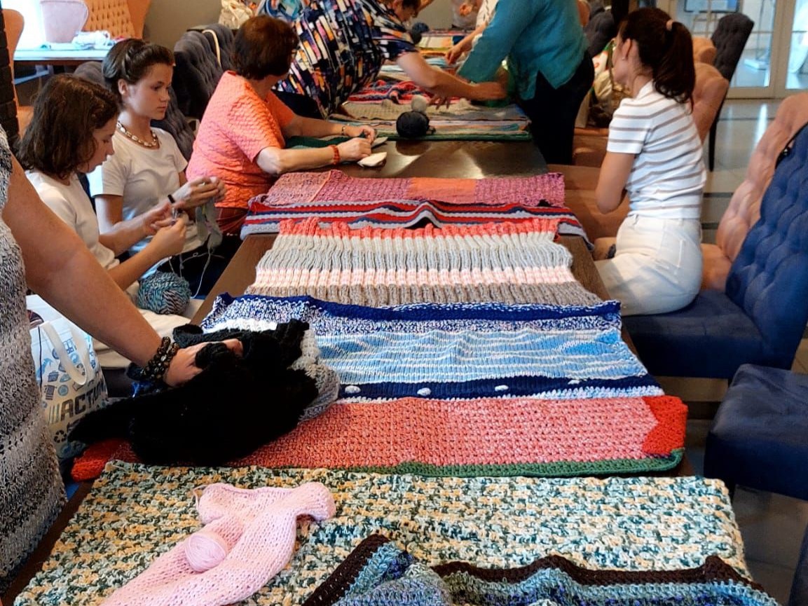 dzierganie w kościanie szal - Dzierganie w Kościanie