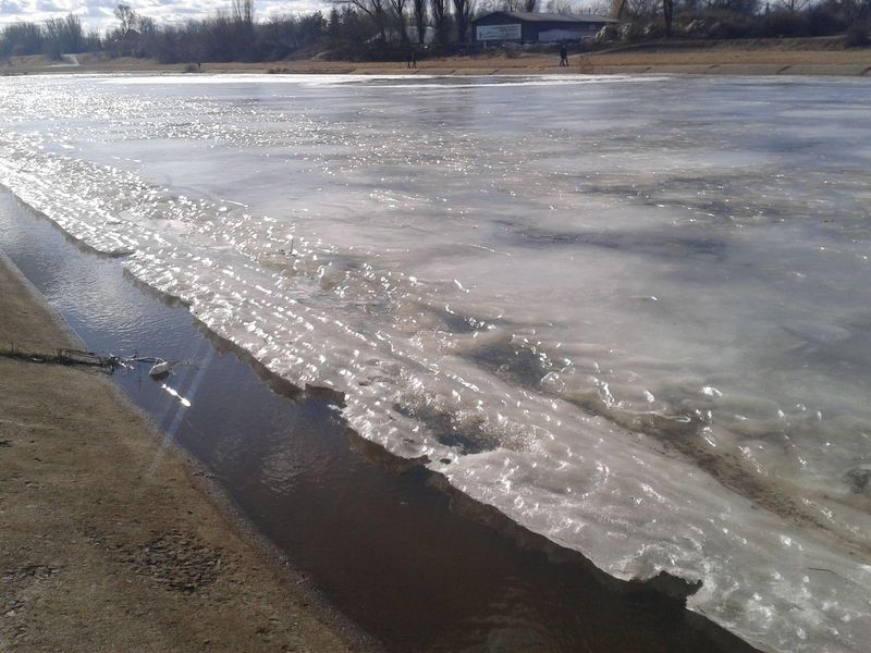 Rzeka Warta - lód topnieje - Szymon Mazur