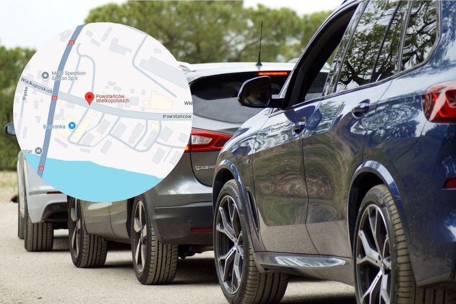 oborniki korek - Canva/Google Mapa