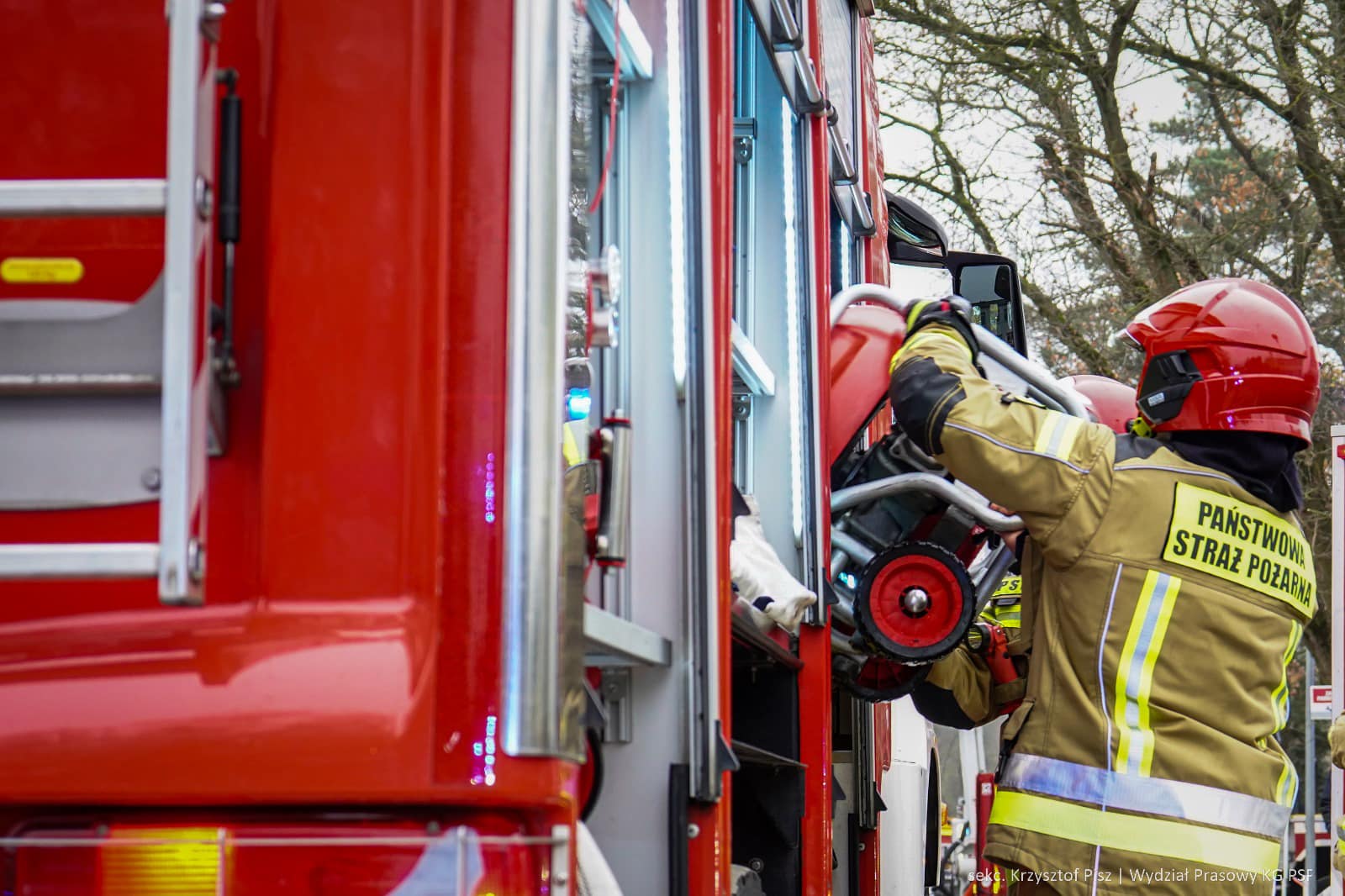 pożar Puszczykowo - Państwowa Straż Pożarna
