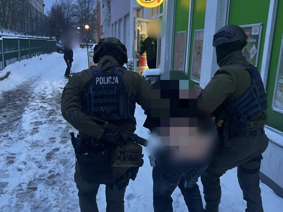 Zatrzymanie Jelenia Góra - KPP w Wągrowcu