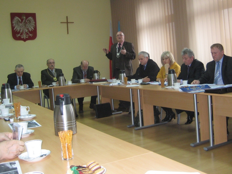 Gmina Ujście - sesja rady - Wiesława Pinkowska