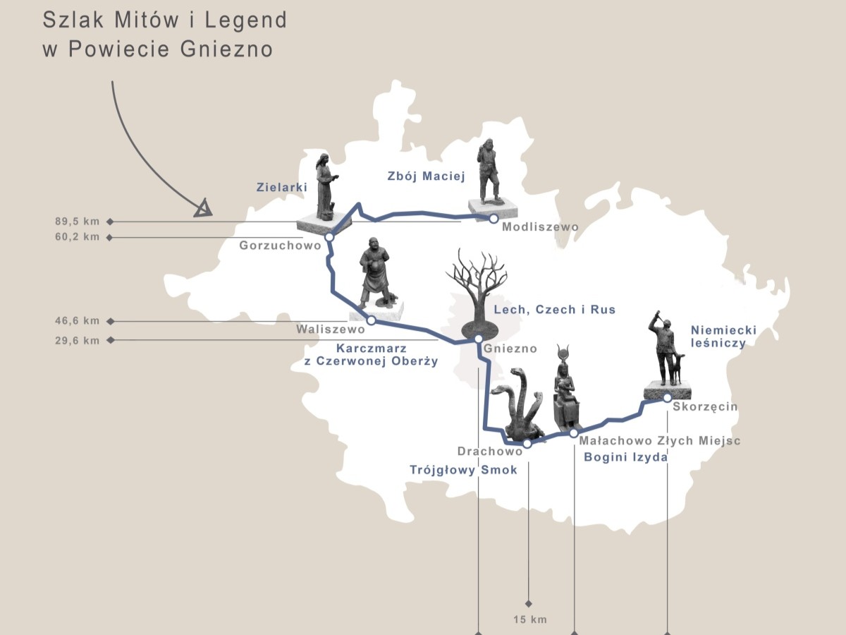 szlak mitów i legend powiat gniezno - Starostwo Powiatowe w Gnieźnie