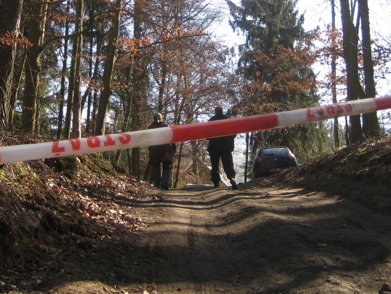 Pożar leśniczówki - straż pożarna - Wiesława Pinkowska