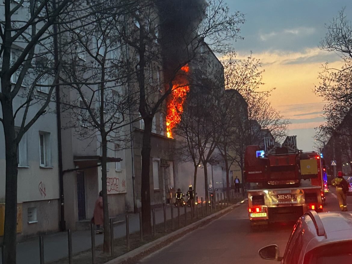 Pożar Chociszewskiego - poznan_moment