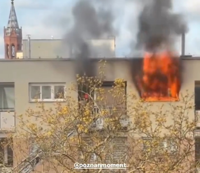 pożar - poznan_moment - x.com