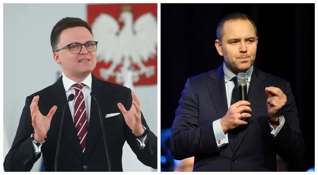 Hołownia, nawrocki -  Piotr Nowak/Łukasz Gągulski/PAP