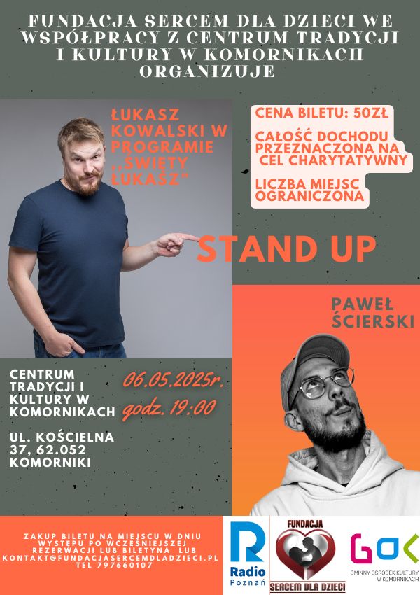 STAND UP z Łukaszem Kowalskim i Pawłem Ścierskim - Organizator