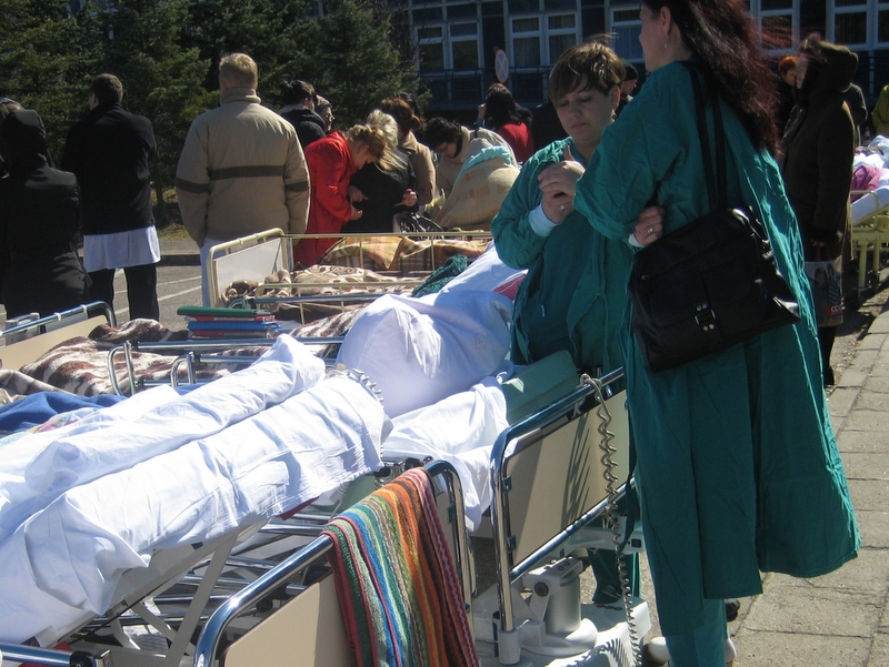 Ewakuacja szpitala w Pile - Wiesława Pinkowska