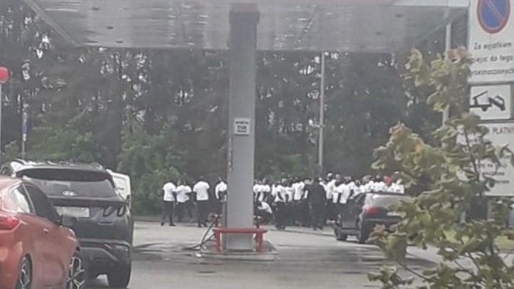 ustawka pseudokibiców  - KWP Szczecin