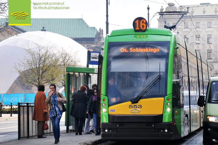 Tramwaj na pl. Wolności - MPK Poznań