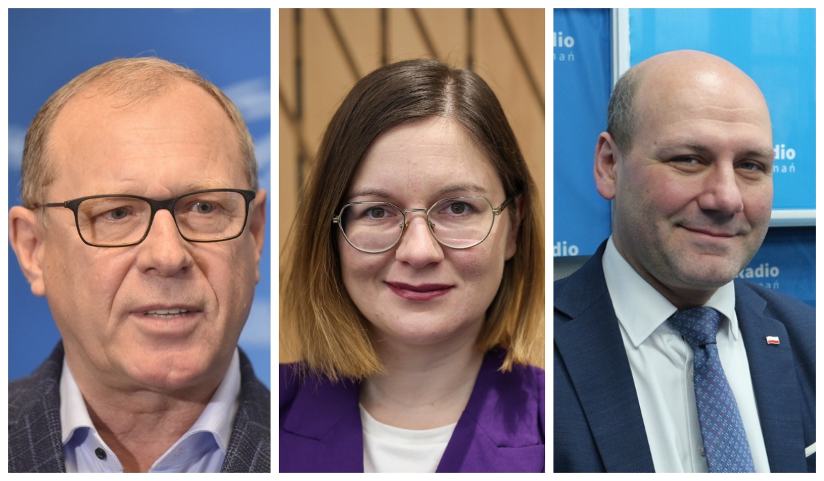 politycy - Wojtek Wardejn/Albert Zawada/Leon Bielewicz - Radio Poznań/PAP