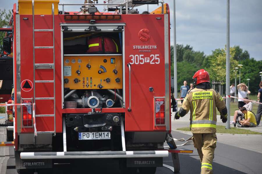 pożar straż pożarna detal - Eliza Hajdenrajch - Radio Poznań