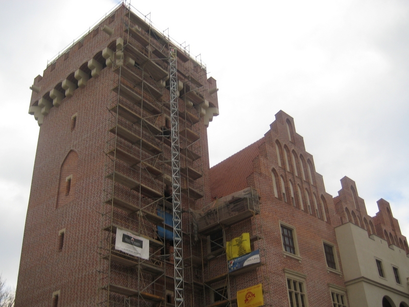 Zamek Przemysła - budowa wieży - Jacek Butlewski