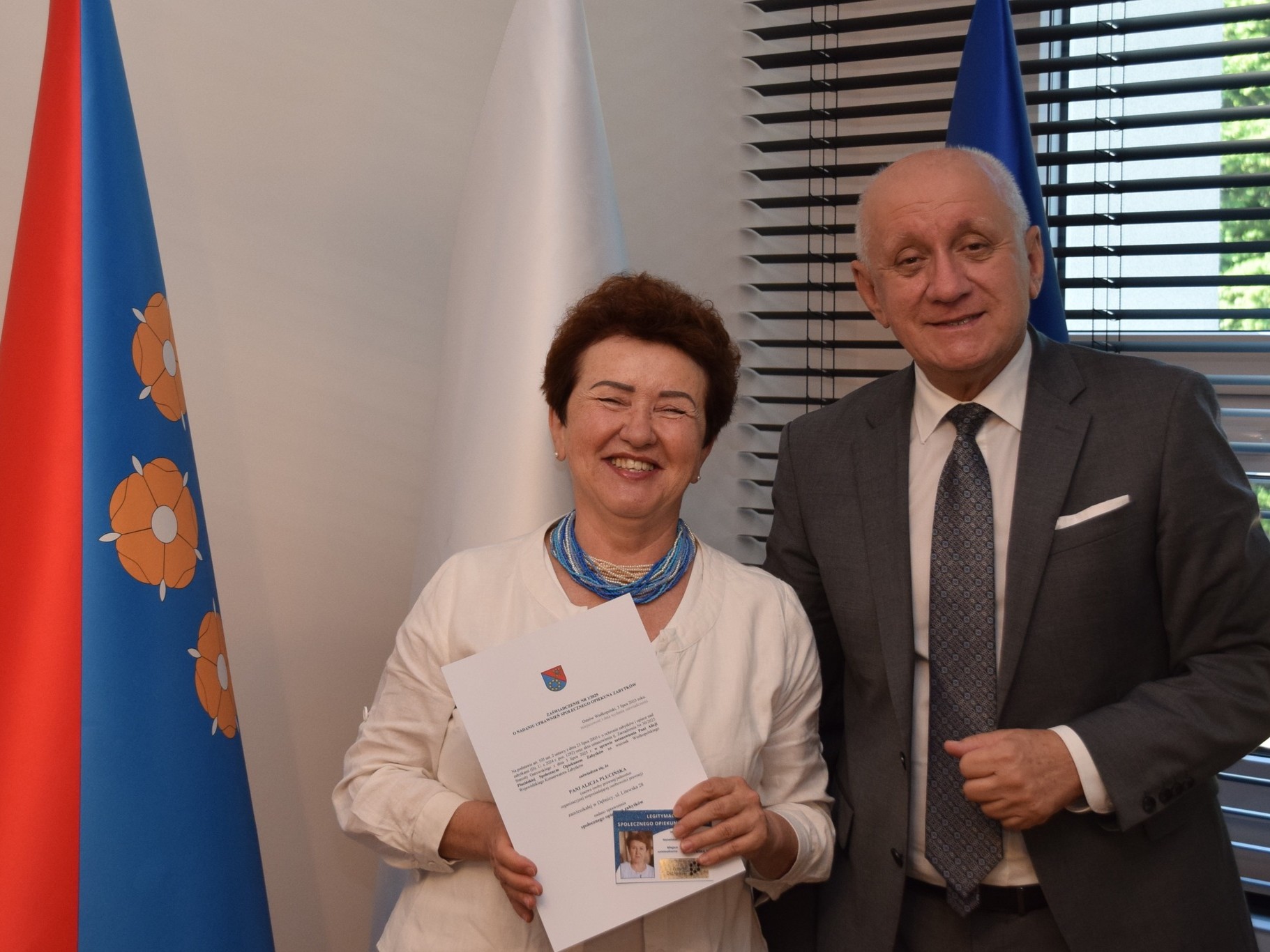 ostrów społeczny opiekun zabytków alicja plucińska - Paweł Rajski - Starosta Ostrowski