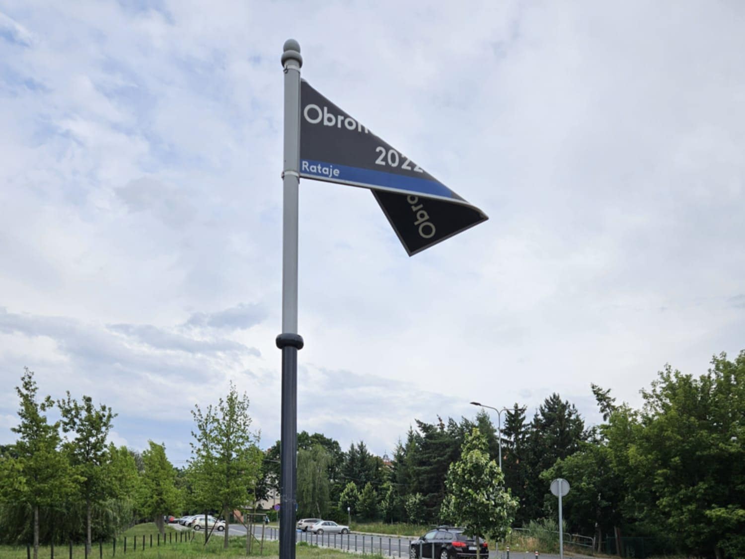 skwer obrońców ukrainy zniszczone tablice  - Wojciech Chudy