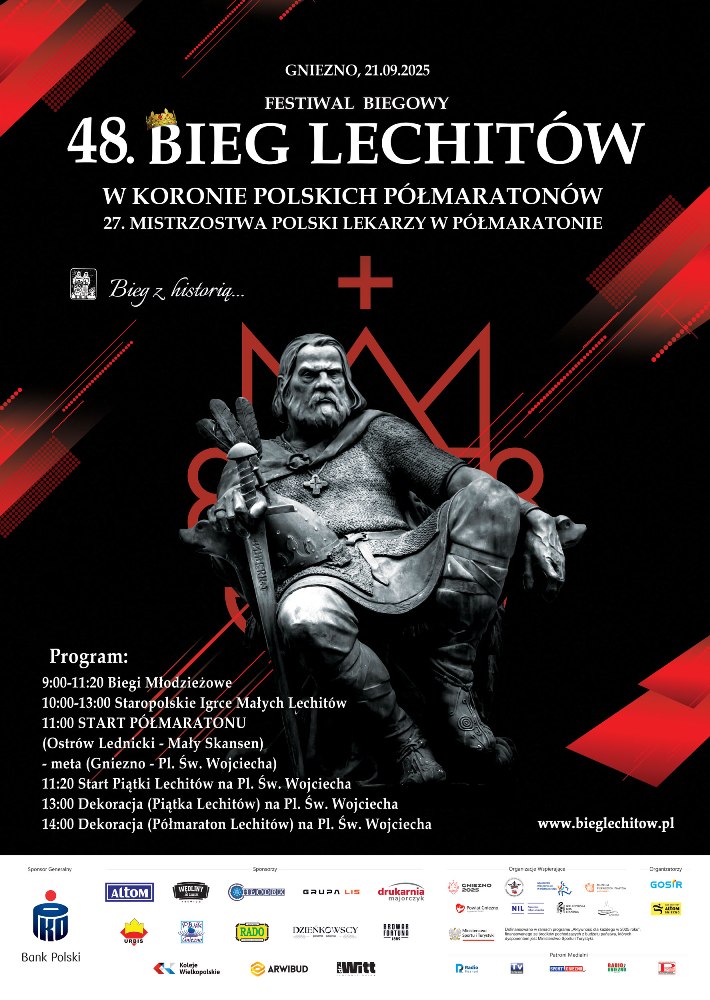 48. Bieg Lechitów – biegowa podróż przez tysiąc lat historii Polski - Organizator