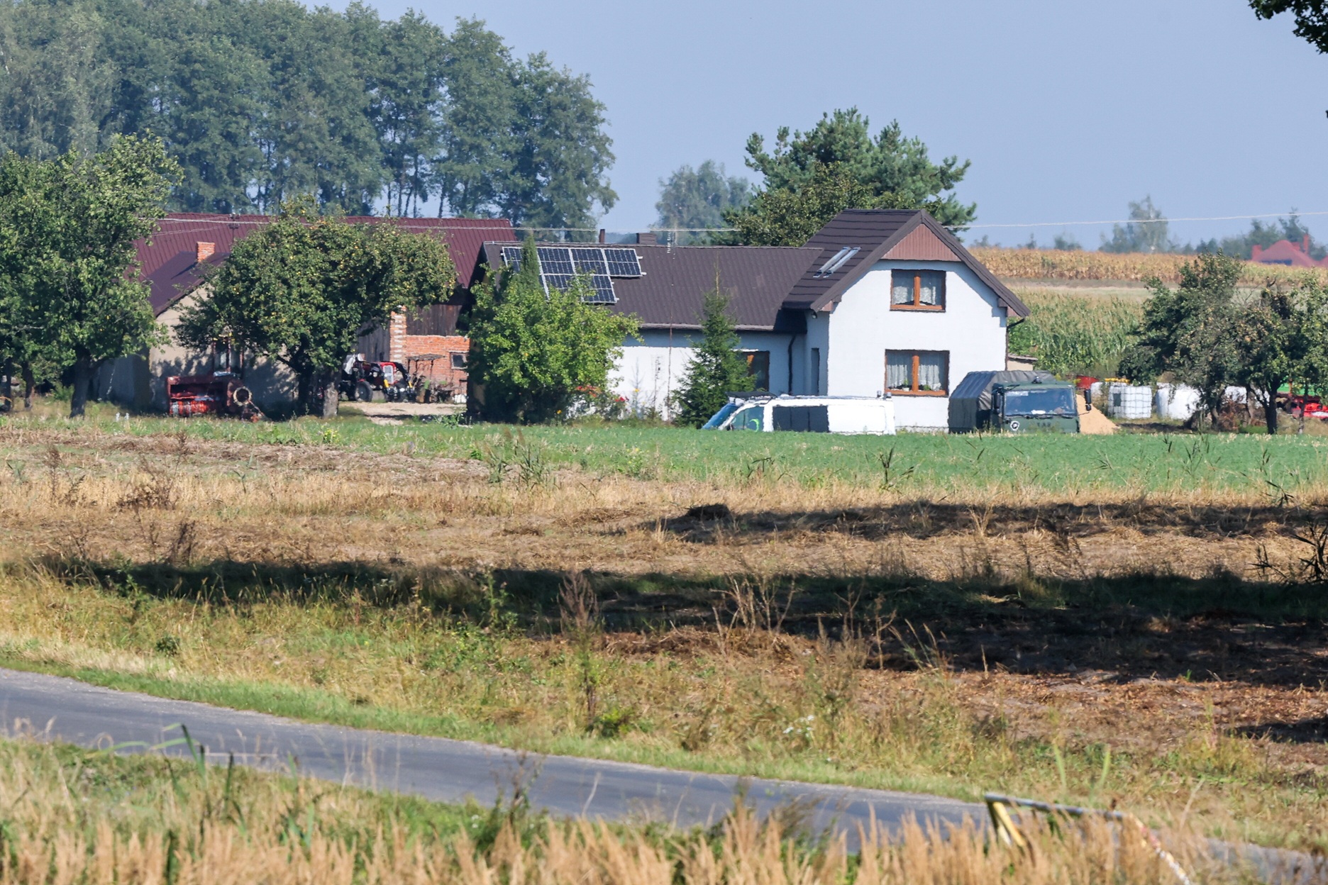 dron rosyjski dom - Marian Zubrzycki - PAP