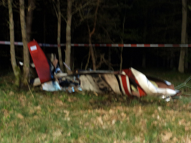 wypadek awionetki Piła - Komenda Powiatowa Państwowej Straży Pożarnej w Pile