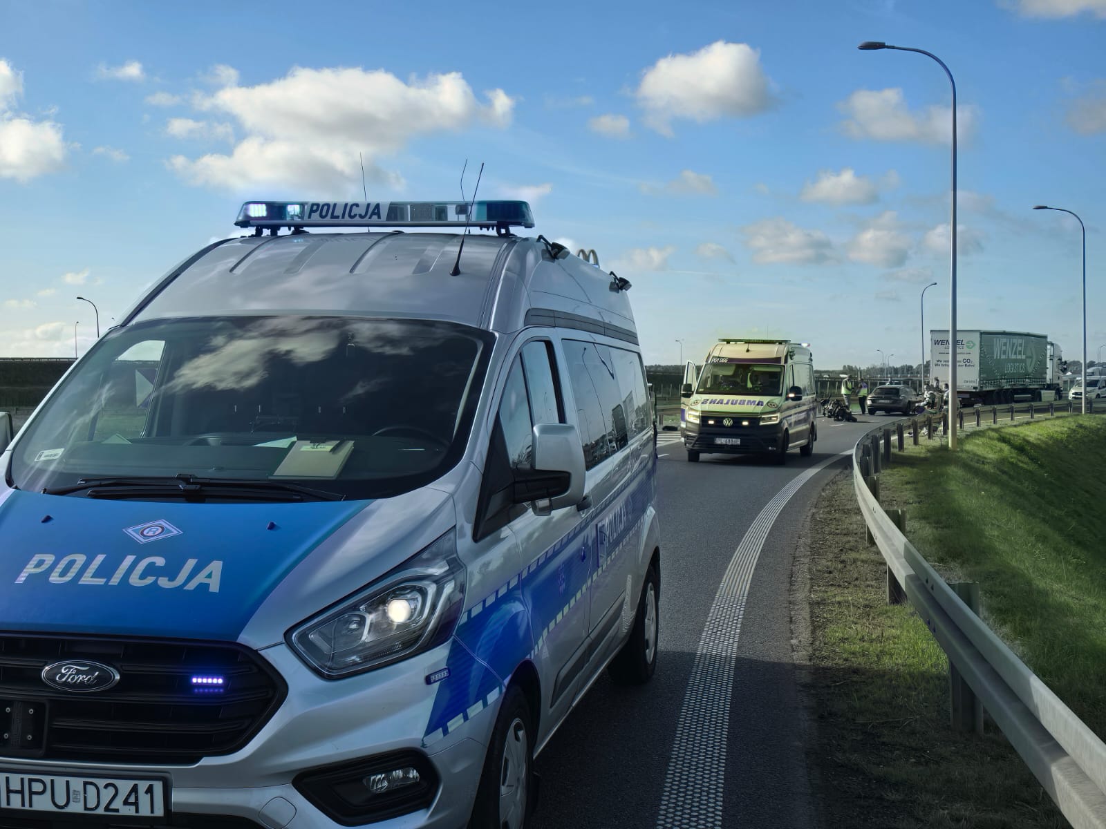 wypadek leszno motocyklista  - KMP Leszno